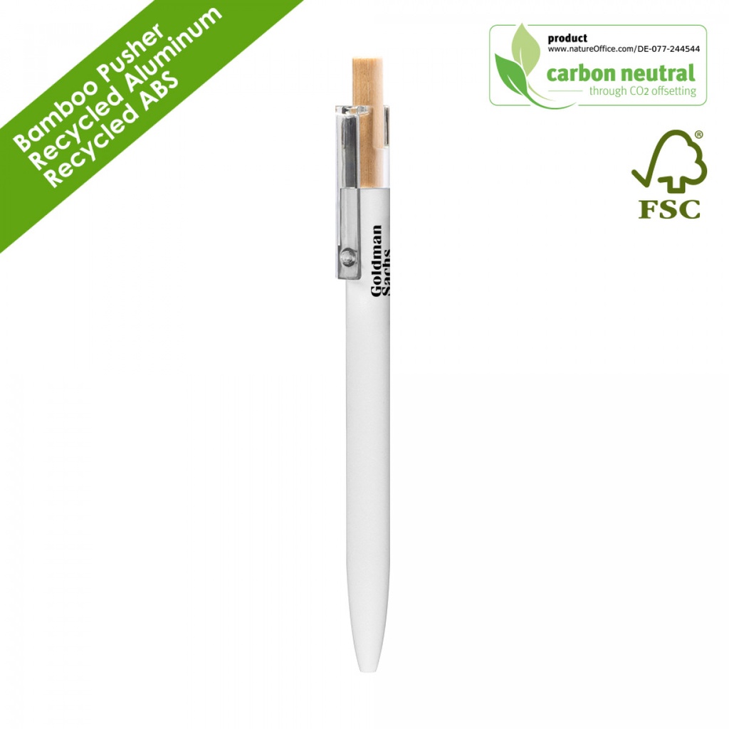 AAARR Recycled Alu Ballpen White Matt