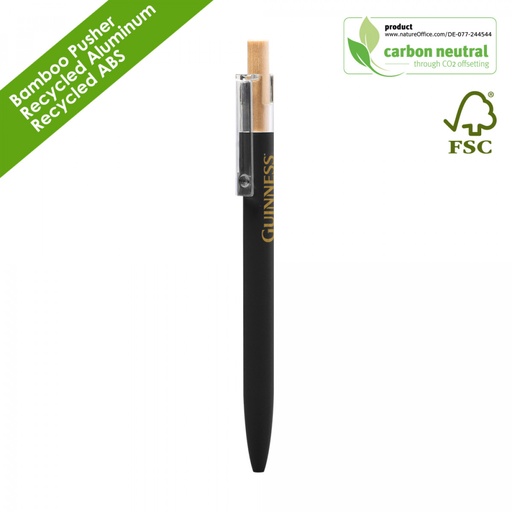 [BND - AAARR Recycled Alu Ballpen Black Rubber] AAARR Recycled Alu Ballpen Black Rubber