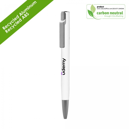 [BND - AIIE Recycled Alu Ballpen White Matt] AIIE Recycled Alu Ballpen White Matt