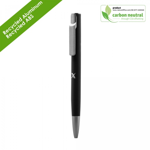 [BND - AIIE Recycled Alu Ballpen Black Rubber] AIIE Recycled Alu Ballpen Black Rubber